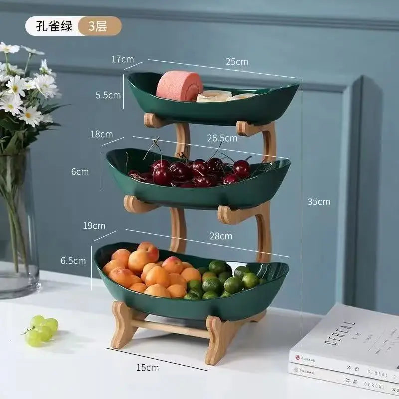 Fruteira de mesa moderna 2 e 3 Andares